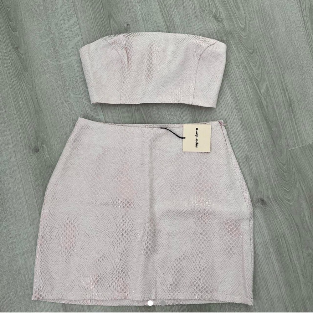 Super Down Pink Two Piece Set